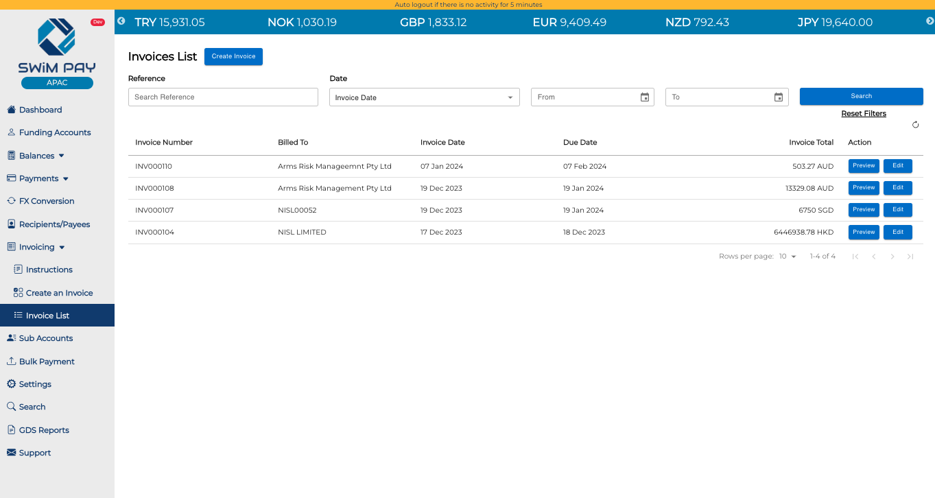 make invoice step 4